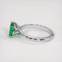 0.98 Ct. Emerald Ring, Platinum 950 4