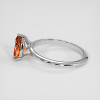 1.76 Ct. Orangish Pink Imperial Topaz Ring, Platinum 950 4