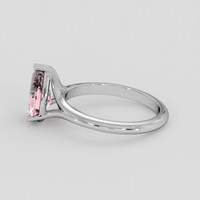 1.32 Ct. Pink Morganite Ring, Platinum 950 4