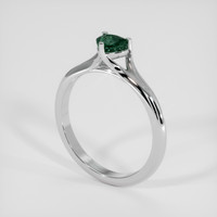 1.14 Ct. Green Sapphire Ring, Platinum 950 2