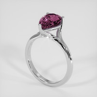 3.02 Ct. Bi Color Sapphire Ring, Platinum 950 2