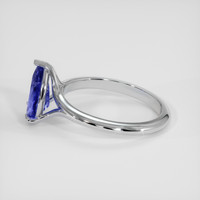 2.54 Ct. Purplish Blue Sapphire Ring, Platinum 950 4