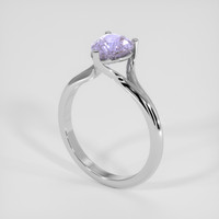2.55 Ct. Purple Sapphire Ring, Platinum 950 2