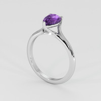 1.75 Ct. Purple Sapphire Ring, Platinum 950 2