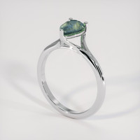 1.10 Ct. Bi Color Sapphire Ring, Platinum 950 2