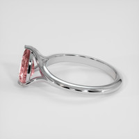 1.48 Ct. Peach Sapphire Ring, Platinum 950 4