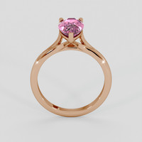 2.05 Ct. Pink Sapphire Ring, 18K Rose Gold 3