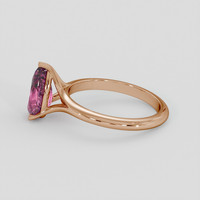 2.05 Ct. Pink Sapphire Ring, 18K Rose Gold 4