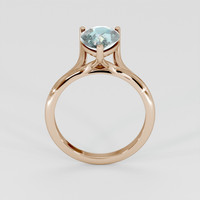 2.20 Ct. Green Sapphire Ring, 18K Rose Gold 3