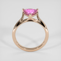 2.01 Ct. Purplish Pink Sapphire Ring, 18K Rose Gold 3