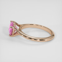 2.01 Ct. Purplish Pink Sapphire Ring, 18K Rose Gold 4