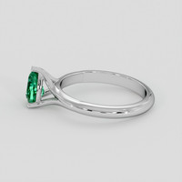 0.35 Ct. Emerald Ring, Silver 4
