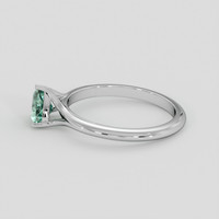 0.70 Ct. Emerald Ring, Silver 4