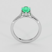 1.13 Ct. Emerald Ring, Silver 3