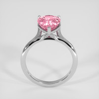 2.62 Ct. Pink Tourmaline Ring, Silver 3