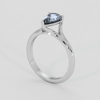 1.60 Ct. Blue Spinel Ring, Silver 2