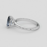 1.60 Ct. Blue Spinel Ring, Silver 4