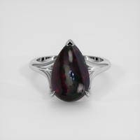 2.91 Ct. Multi Color Opal Ring, Silver 1