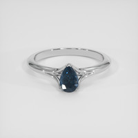 0.79 Ct. Blue Spinel Ring, Silver 1