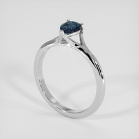 0.79 Ct. Blue Spinel Ring, Silver 2