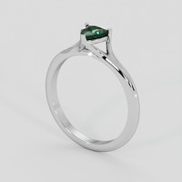 0.70 Ct. Green Sapphire Ring, Silver 2