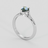 1.00 Ct. Bi Color / Parti Sapphire Ring, 10K White Gold 2