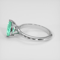 1.50 Ct. Bluish Green Paraiba Tourmaline Ring, 14K White Gold 4