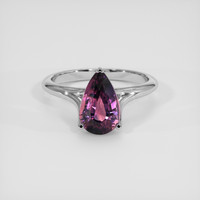 3.02 Ct. Bi Color Sapphire Ring, 14K White Gold 1