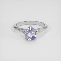 2.55 Ct. Purple Sapphire Ring, 14K White Gold 1