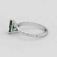 1.16 Ct. Bluish Green Sapphire Ring, 14K White Gold 4