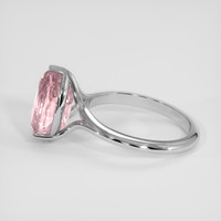 4.90 Ct. Pink Kunzite Ring, 18K White Gold 4