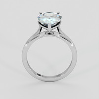 2.73 Ct. Rainbow Moonstone Ring, 18K White Gold 3