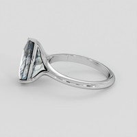 2.73 Ct. Rainbow Moonstone Ring, 18K White Gold 4