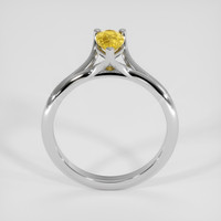 0.66 Ct. Yellow Sapphire Ring, 18K White Gold 3