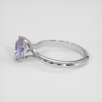2.55 Ct. Purple Sapphire Ring, 18K White Gold 4