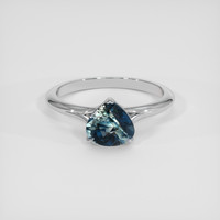 1.60 Ct. Bi Color Sapphire Ring, 18K White Gold 1