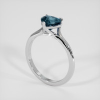 1.60 Ct. Bi Color Sapphire Ring, 18K White Gold 2