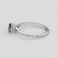 0.44 Ct. Bi Color Sapphire Ring, 18K White Gold 4
