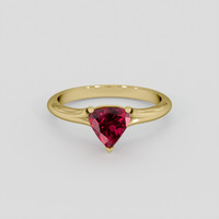 1.61 Ct. Ruby Ring, 10K Yellow Gold 1