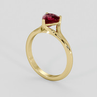 1.61 Ct. Ruby Ring, 10K Yellow Gold 2