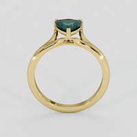0.94 Ct. Bluish Green Sapphire Ring, 10K Yellow Gold 3