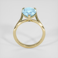 6.60 Ct. Blue Topaz Ring, 14K Yellow Gold 3