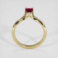 0.26 Ct. Ruby Ring, 14K Yellow Gold 3