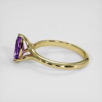 1.05 Ct. Purple Sapphire Ring, 14K Yellow Gold 4