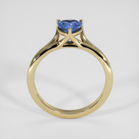 0.78 Ct. Blue Sapphire Ring, 14K Yellow Gold 3