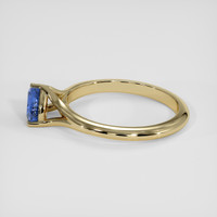 0.78 Ct. Blue Sapphire Ring, 14K Yellow Gold 4