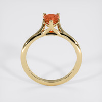 1.35 Ct. Orange Sapphire Ring, 14K Yellow Gold 3