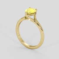 1.28 Ct. Yellow Sapphire Ring, 14K Yellow Gold 2
