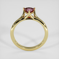 0.70 Ct. Pinkish Brown Sapphire Ring, 14K Yellow Gold 3