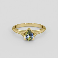 1.00 Ct. Bi Color / Parti Sapphire Ring, 14K Yellow Gold 1